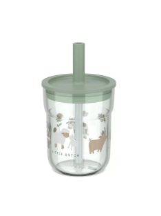   Little Dutch gyerek pohár szívószállal 250 ml - Little Farm