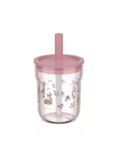   Little Dutch gyerek pohár szívószállal 250 ml - Fairy Garden