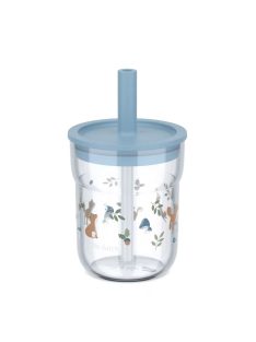   Little Dutch gyerek pohár szívószállal 250 ml - Forest Friends