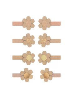 Mimi&Lula - Margarétás mini csatok - 8 db-os szett