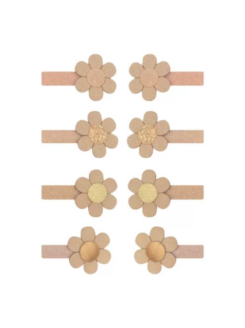 Mimi&Lula - Margarétás mini csatok - 8 db-os szett