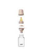 BIBS cumisüvegszett - Púderrózsaszín 150 ml - natúr kaucsuk cumifejjel