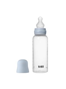   BIBS cumisüvegszett - Pasztellkék 270 ml - szilikon cumifejjel