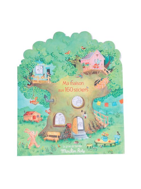 Moulin Roty - A nagy család - Matricázó és színező album - Az én házam