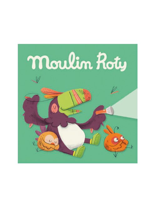 Moulin Roty - Diavetítő lámpák - 3 db lemez dobozban mesevetítőbe - Dzsungel