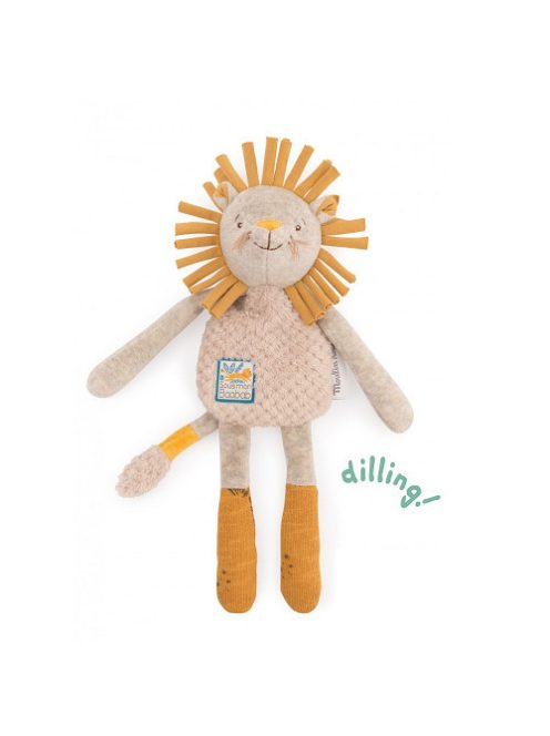 Moulin Roty - A majomkenyérfa alatt - Oroszlános plüss csörgő
