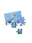 Moulin Roty - Pál polip kalandjai - sötétben világító kirakó, foszforeszkáló puzzle - A tenger alatt (24 db-os)