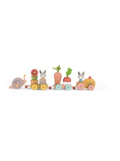   Moulin Roty - A három kisnyuszi - Játékvonat építőelemekkel