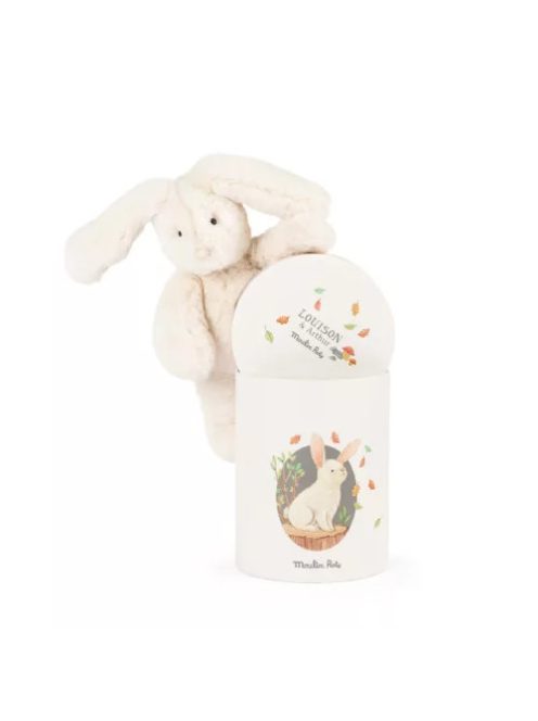 Moulin Roty - Artúr és Lujzi - Lujzi plüss nyuszi díszdobozban (28 cm)