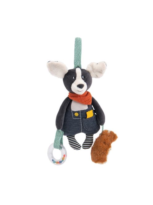 Moulin Roty - Pamacs és Pamut - Fellógatható, készségfejlesztő Pamacs kutya (24 cm)