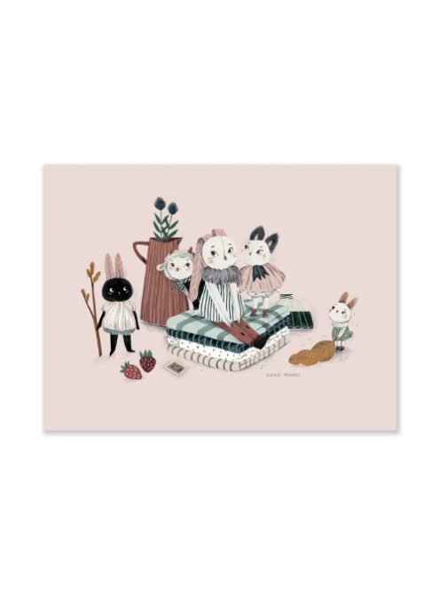 Moulin Roty - Szép képek - Poszter gyerekszobába 30 x 40 cm- Édes otthon
