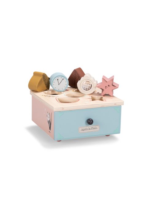 Moulin Roty - Eső után -  Formaillesztő, formabedobó játék