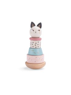 Moulin Roty - Eső után -  Toronyépítő játék - cica
