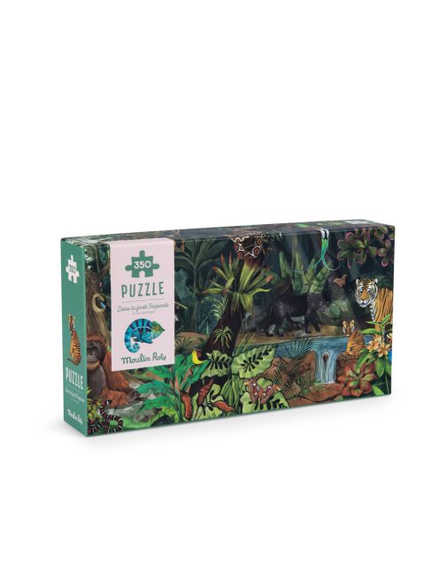 Moulin Roty - A világ körül - Az őserdőben puzzle - kirakó (350 db-os)