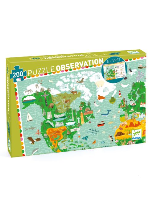 Djeco Megfigyeltető puzzle - Lenyűgöző világ