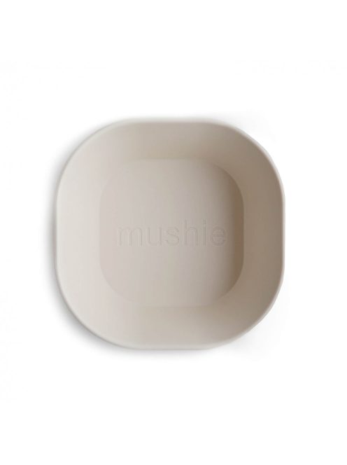Mushie mélytányér - Krémfehér