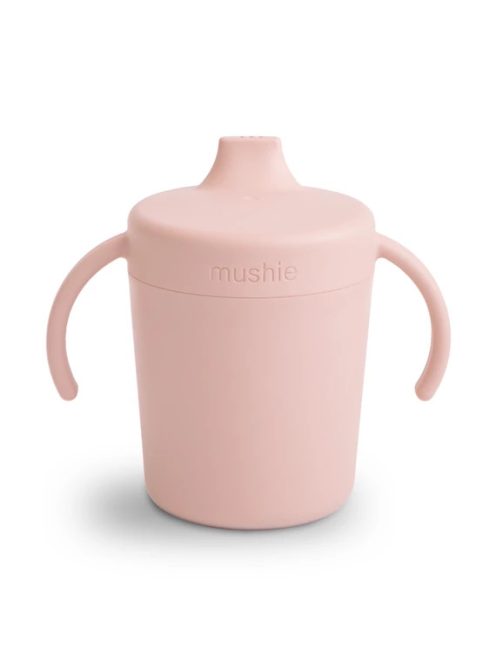 Mushie tanulópohár - Púderrózsaszín
