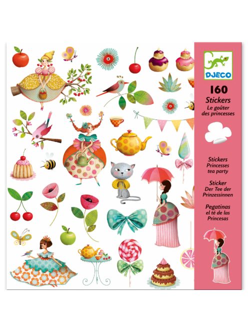 Djeco Matricák - Hercegnők tea partyja - Princess Tea Party