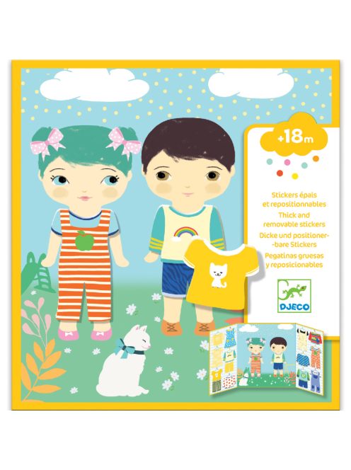 Djeco Matricás foglalkoztató - Öltöztető - Clothes
