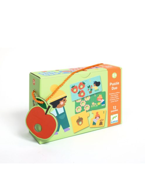Djeco Párosító puzzle - Számpárosító - First figures
