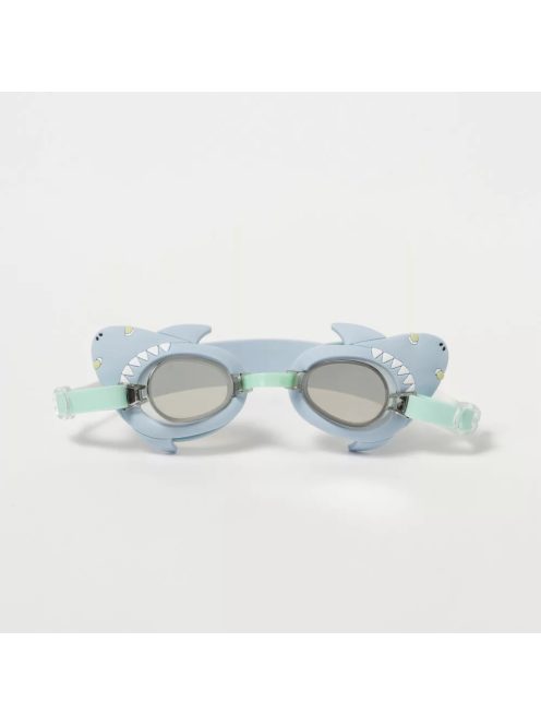 SUNNYLIFE GYEREK ÚSZÓSZEMÜVEG MINI SALTY THE SHARK AQUA